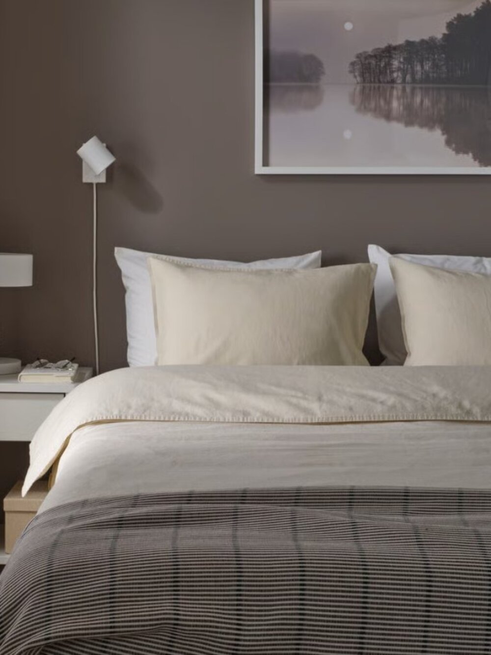 Ikea Linen Duvet cover and Pillow Case Set